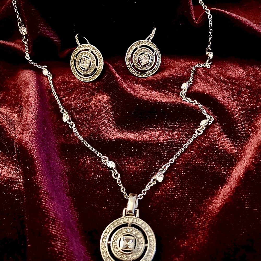 Carolee CZ Necklace & Earring Set